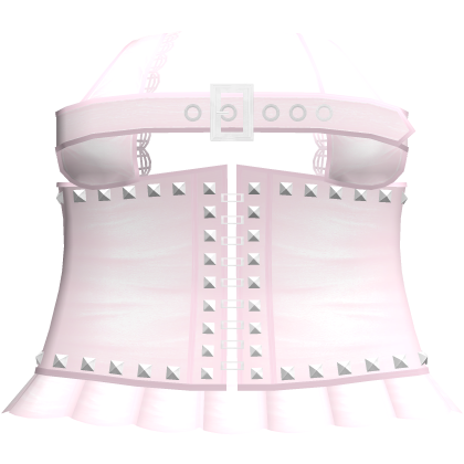 emo gothic studded corset dress in pink Roblox item