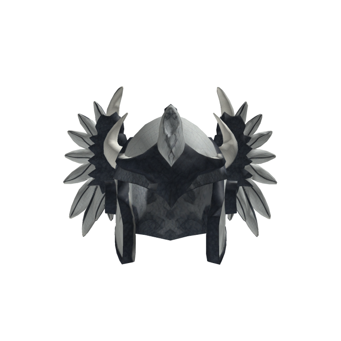 Black & White Winged Helmet
