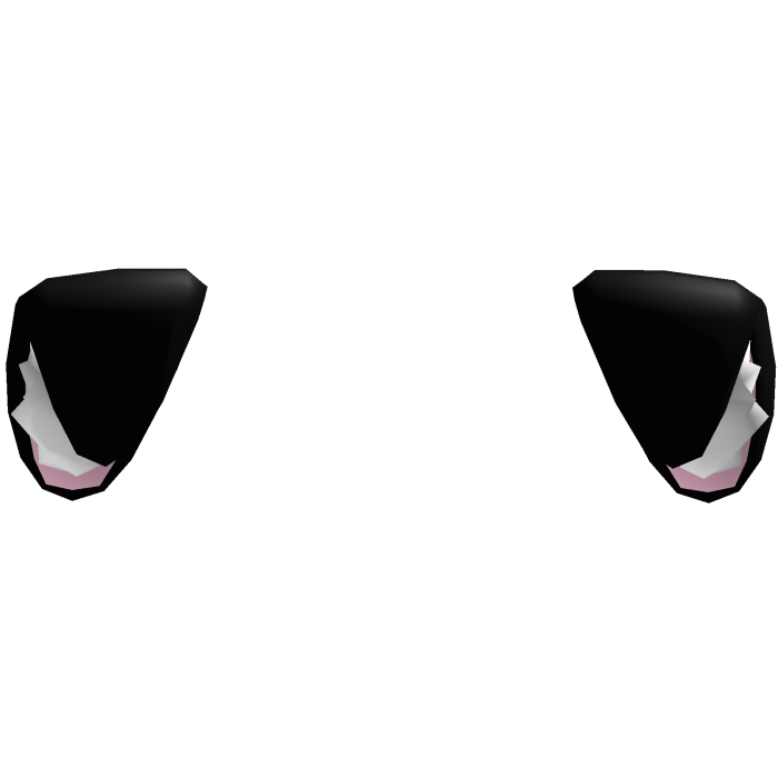 kawaii fluffy cat ears in black