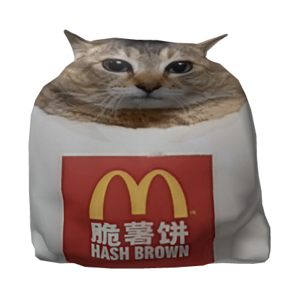 Mei Mei Cat Hashbrown Mcdonalds Roblox item
