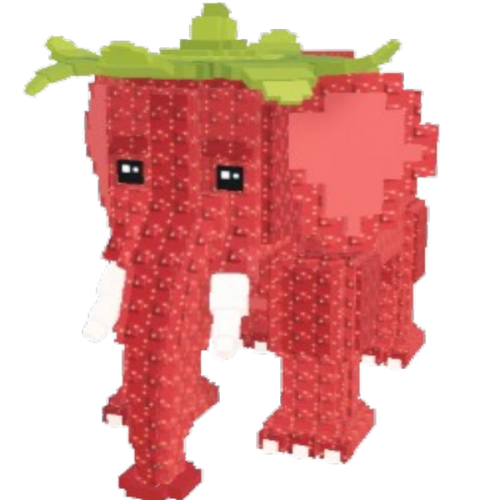 Strawberry elephant steal a brainrot Roblox decal