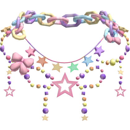 Harajuku Decora Mori Kei Cute Necklace Star Chain | Roblox Item