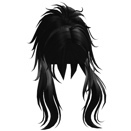[PBR] Y2K Long Wavy Messy Ponytail Roblox item