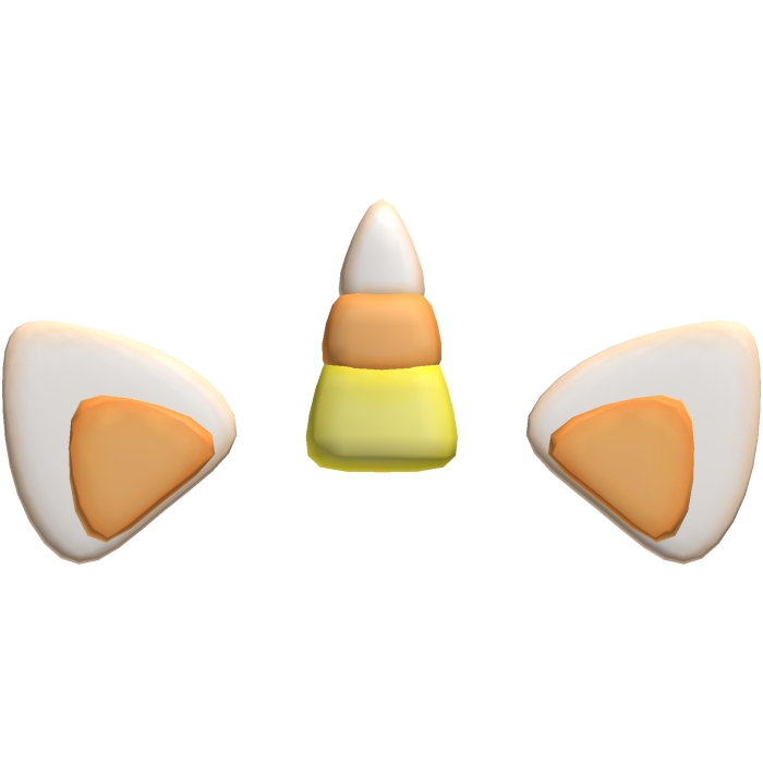 Halloween Candycorn Kitty Ears & Horn