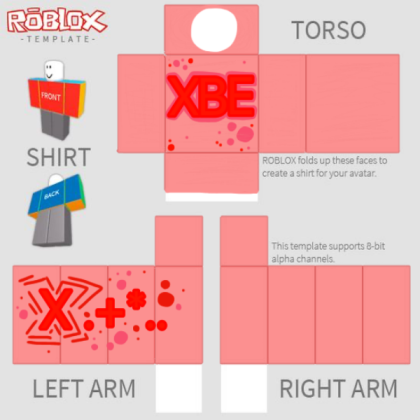 Pink XBE Hoodie (pink) Roblox decal