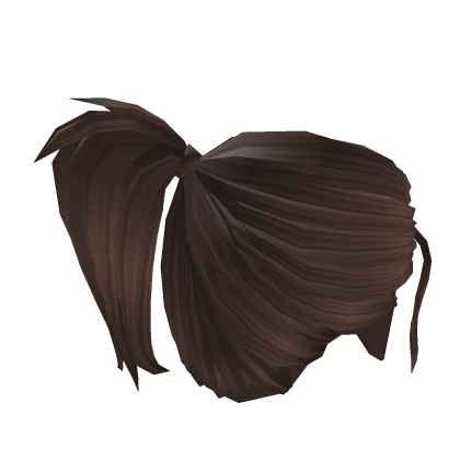 Brown Ronin-Style Ponytail