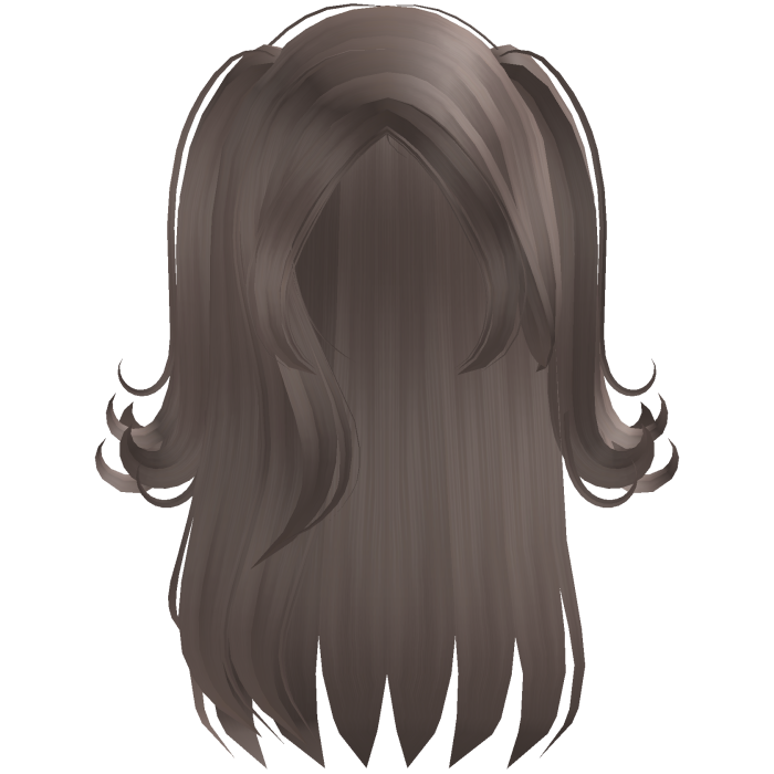 ۶ৎ | half up pigtails flipped dust brown hair