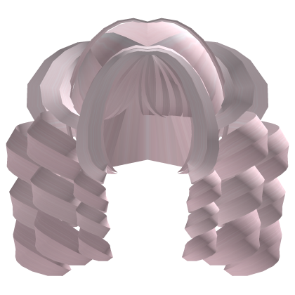 ꒰♡꒱ Cute Gyaru Tweencore Curly Pink Pigtails Roblox item