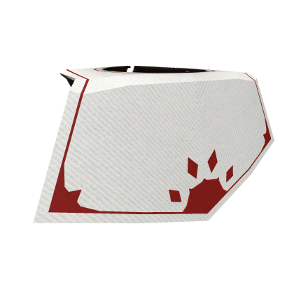 White and Red Short Cape Roblox item