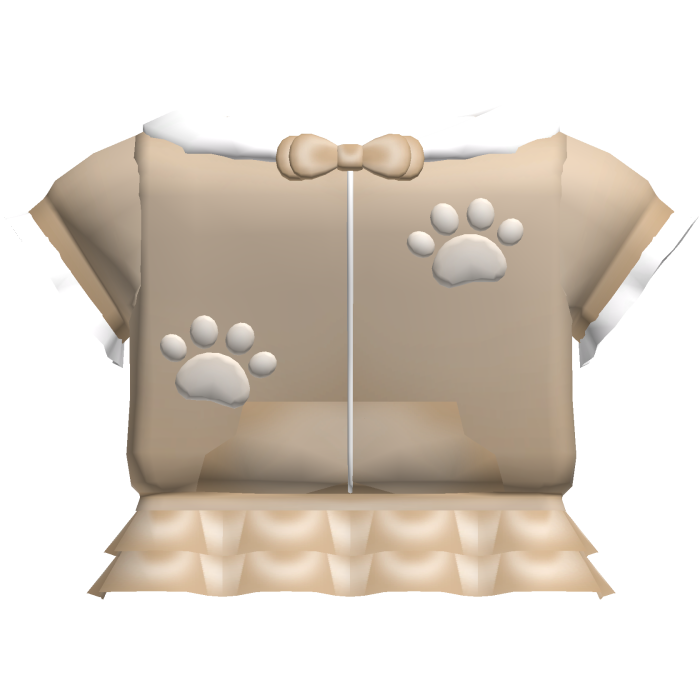 🦴┊ cutesy tan kawaii puppy paw jacket w skirt