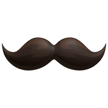 Brown Small Mustache Cute Nerdy Fancy Moustache