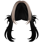 Princess Sakura Hair Black and Blonde