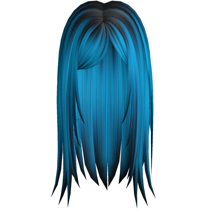 Blue Black Straight Hair