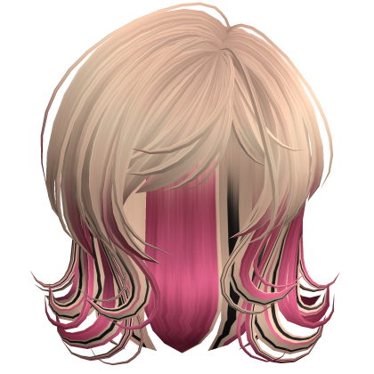 Scene 2000s Darling Wolfcut Gyaru Stripes Roblox item