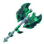 Silver  Emerald Titanic Axe