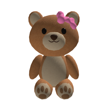 Pink Ribbon teddy Bear (Back Acessory) Roblox item
