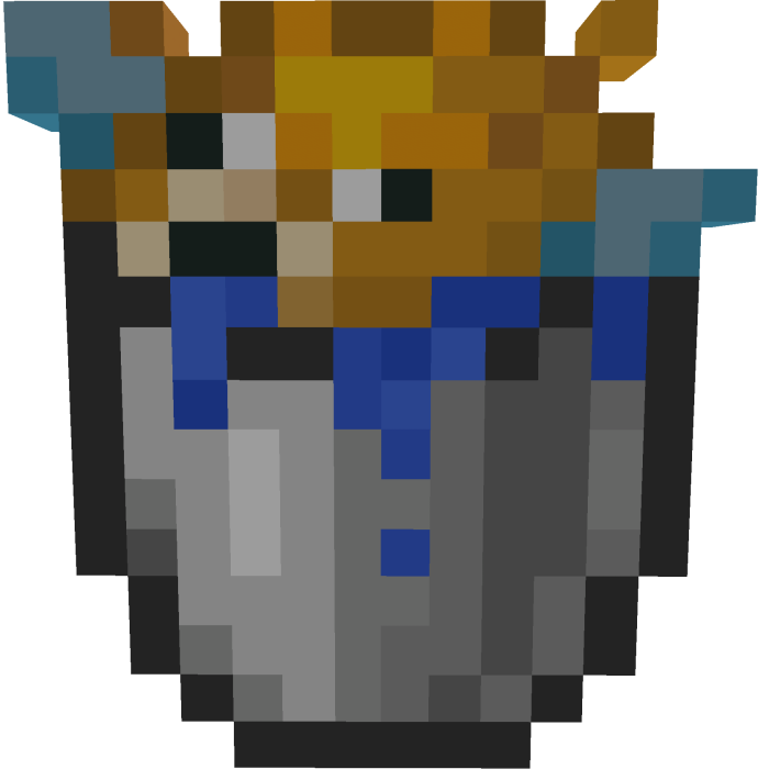 8 bit pufferfish bucket waist accessory