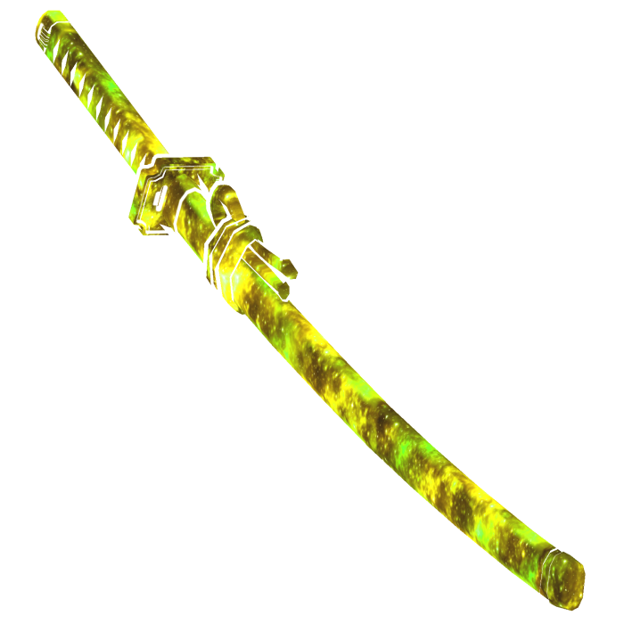 Cartoony Yellow Galaxy Katana🌌