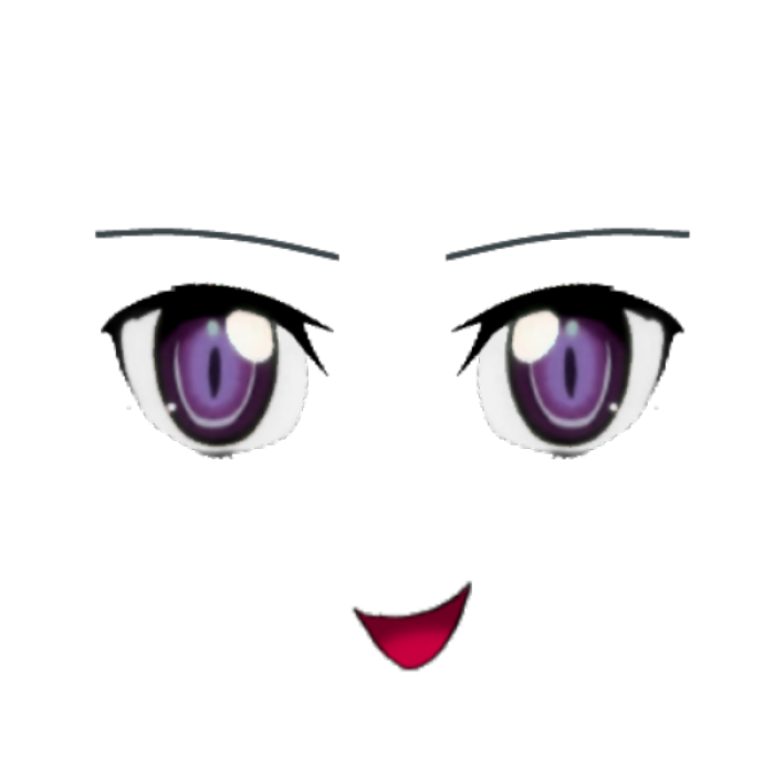 anime face template Roblox decal