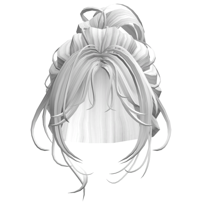 White Messy Bun
