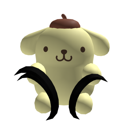 Pompompurin Holding Hair (Black) Roblox item
