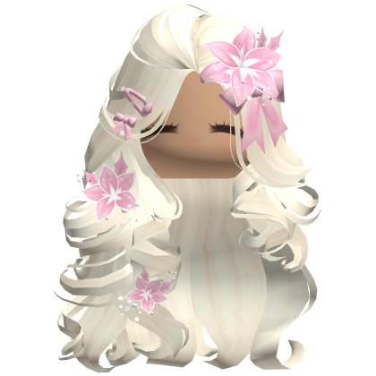 ♡ Christmas Blowout w/ Flowers (Pink Beige)