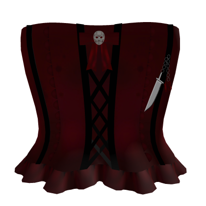 Cute Friday the 13th emo dress red