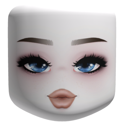 Blue MakeUp Girl Face Roblox item