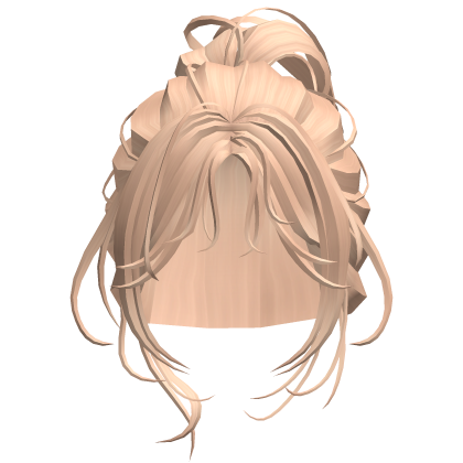 Peach Blonde Messy Bun