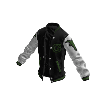 College Jacket | Black White Green