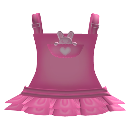 Cute Adorable Pink Bunny Overalls