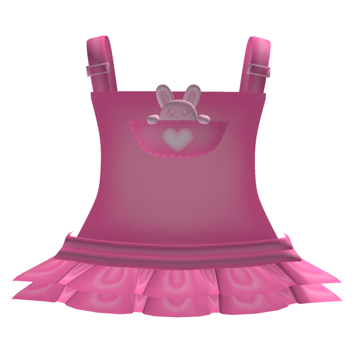 Cute Adorable Pink Bunny Overalls