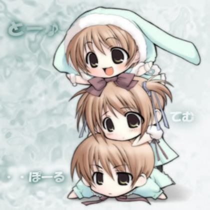 3 Chibis Roblox decal
