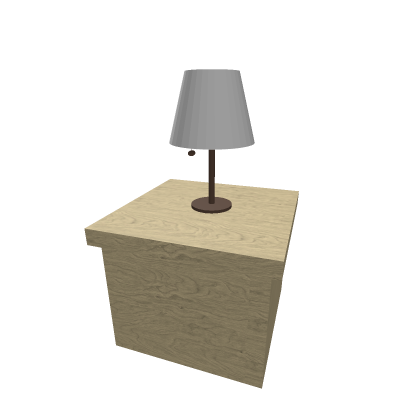 Night Stand with Lamp