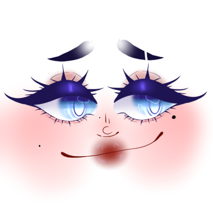 blue eyes with nose Roblox decal