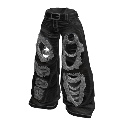 MOG - Black Washed Rupture Jeans