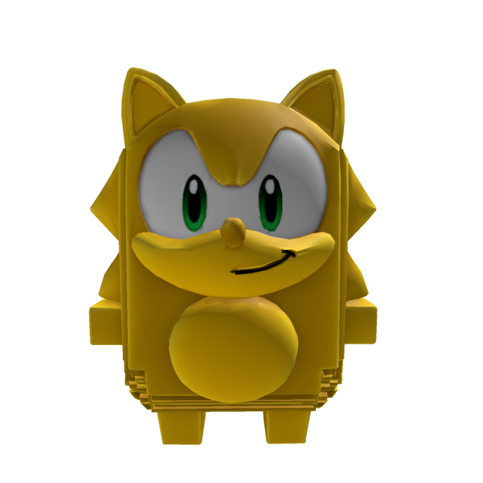 Gold Sonic Sprite