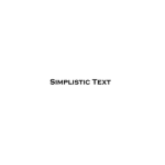 Simplistic Text