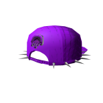 Purple Backwards Spike Flatbrim Baseball Hat
