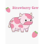 The nice strawberry cows
