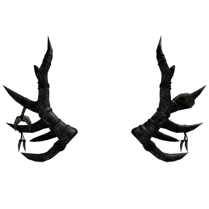 Deathly Hallows Horn Antlers (Black Spider Webs)