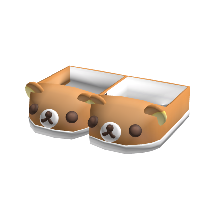 cute kawaii brown bear shoes