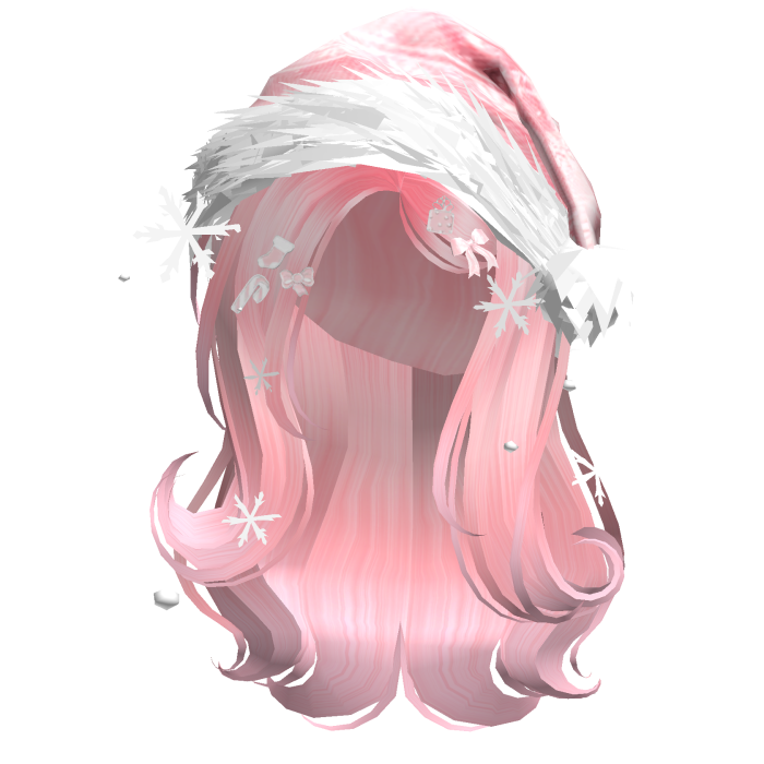 Shy Gentle Swirls w/Santa Hat (Pink)