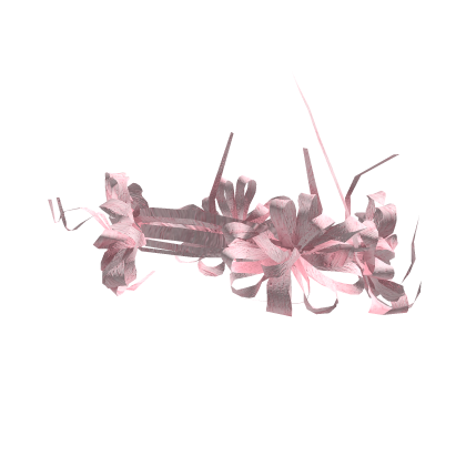 Baby Pink Strips of Palm Frond Rosette Crown