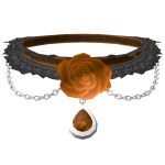 🍀Halloween Gothic Lace Choker (Orange)
