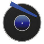 Blue Gradient Vinyl Record