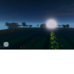 sunset at the pond