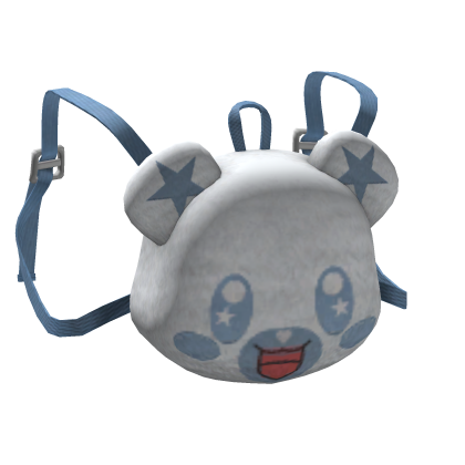 -',ৎ Cute Kawaii Bear Backpack in White Blue (1.0)