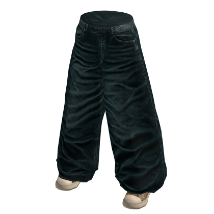 Teal Heavy Drape Pants
