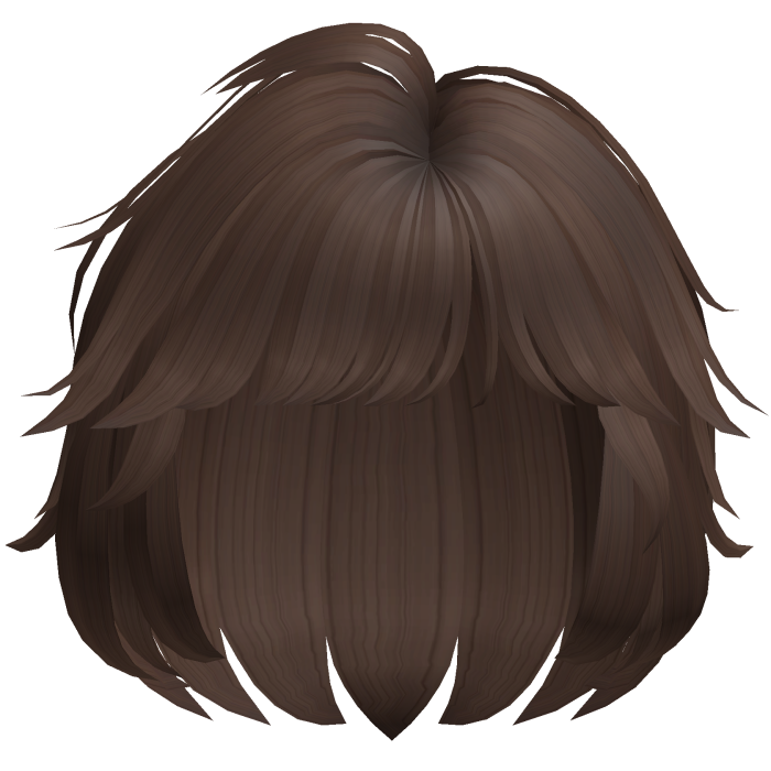 Cute Shaggy Bob w/ Side Bangs (Brown)